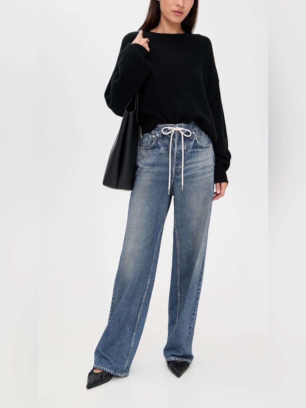Rag & Bone Rb Miramar Terry Draw Cord Wide Pants In Lakewood Size XL